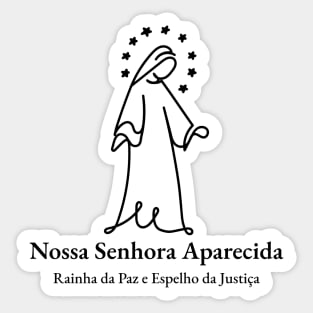 Our Lady of Aparecida (Nossa Senhora da Conceição Aparecida) 9B Sticker